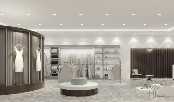 تصميم معماري داخلي لمعرض تجاري